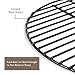 KAMaster 15 in Round Cooking Grate Porcelain Coated Steel Wire Charcoal Cooking Grid Grate BBQ Smokey Grill Enamel Grates Replacement for Grill Dome Medium Big Green Egg Kamado Joe Classic