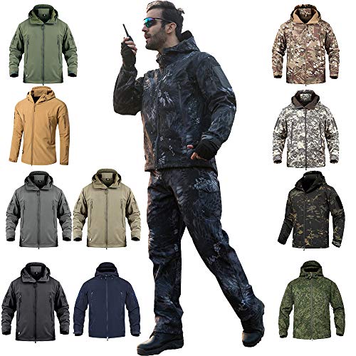 ANTARCTICA Men's Outdoor Waterproof Soft Shell Hooded Military Tactical