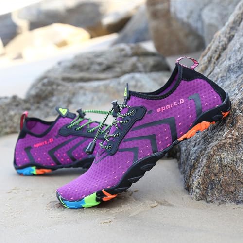 SAGUARO Men's Women's Water Shoes Non-Slip Water Shoes Quick-Drying Beach Shoes for Swimming Surfing Aquatic Pool, Gr.35-48 EU
