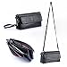 Gottowin Women’s Leather Purse Wallet Clutch Handbag Cross-body Bag Organizer w/ Wrist Strap +Card Holder (9-Inch,fit iPhone 6 Plus, Black)