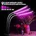 Grow Light for Indoor Plants, ARTSEA 45W LED Grow Lamp Full Spectrum Triple Heads Plant Lights with Auto Timer, 360°Adjustable Arms 5 Dimmable Levels Clip-on Desk Plant Growth Lamps