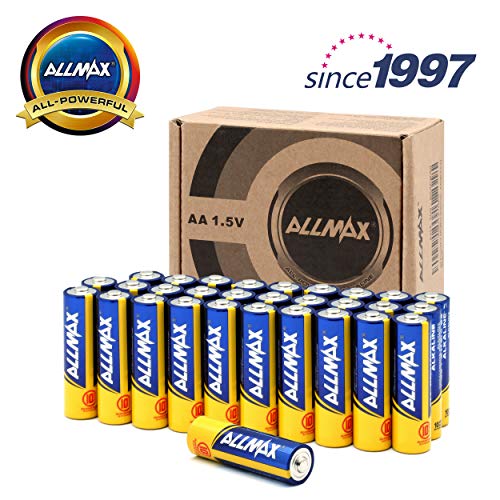 ALLMAX All-Powerful Alkaline Batteries- AA (30-Pack), Ultra Long Lasting, Leakproof, 1.5V Cell