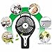 EMDMAK Mini Handheld Cooling USB Misting Fan with Rechargeable Battery for Home Office and Travel (Black)