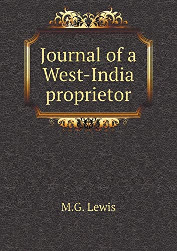 Journal of a West-India proprietor