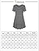 Timeson Women's Basic Round Neck Short Sleeve Striped Loose T-shirt Dress