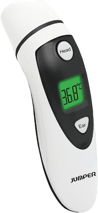 Jumper Forehead and Ear Thermometer Medical Digital Infrared Thermometer Improved Accuracy for Baby,Children&Adult