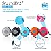 SoundBot SB510FM FM RADIO Water Resistant Bluetooth Wireless 5W Shower Speaker HandsFree Portable Speakerphone w/ Auto-Scan Tuner, 6Hrs Music Streaming, Built-in Mic, Detachable Suction Cup, Lanyard