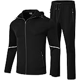 Gopune Men's Tracksuit 2 Pieces Set Hoodie Sweatsuits Full Zip Athletic Jogging Suits Long Sleeve Casual Sports Outfits