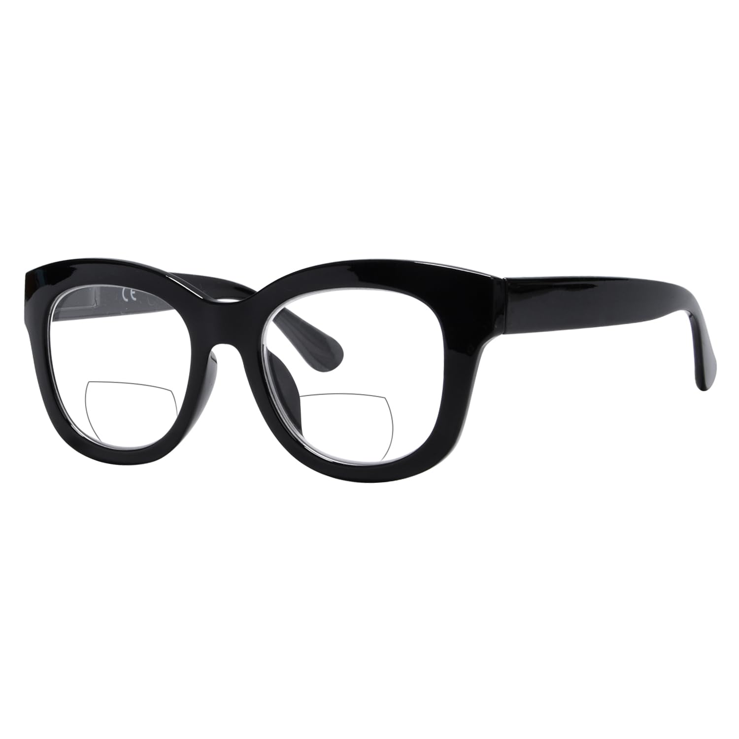 Photo 1 of Eyekepper Large Frame Bifocal Reading Glasses Women Oversize Bifocal Readers - Black +2.00