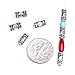 GEM-Inside Tibetan Silver Loose Spacer Beads Small Tube Bali Style Antique Findings Jewelry Making DIY Bag for Jewelry Making Findings 50 pcs FGP0472