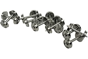 Walthers Proto HO Scale 33" Wheelsets - Metal Wheels/Metal Axles (12-Pack)