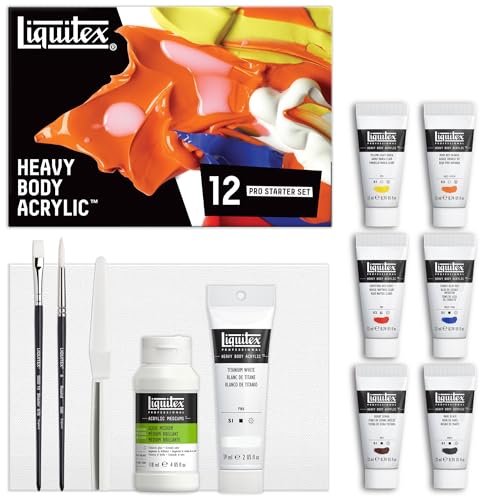Liquitex Professional Acrylic Heavy Body Starter Set of 12 Pieces
