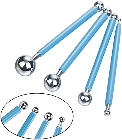 Valar Dohaeris Metal Ball Stylus Sculpting Ceramics Pottery Clay Dotting Tools Carving Modeling Dotting Tool Set For DIY Art Craft