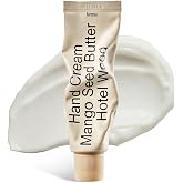 hetras. Mango Seed Butter Perfume Hand Cream Hotel Wood | Fast-Absorbing Lotion | 1.69 oz Travel-Size Non-Greasy | Nourishing Mango &amp; Shea Butter | K-Beauty Woody Amber Scent