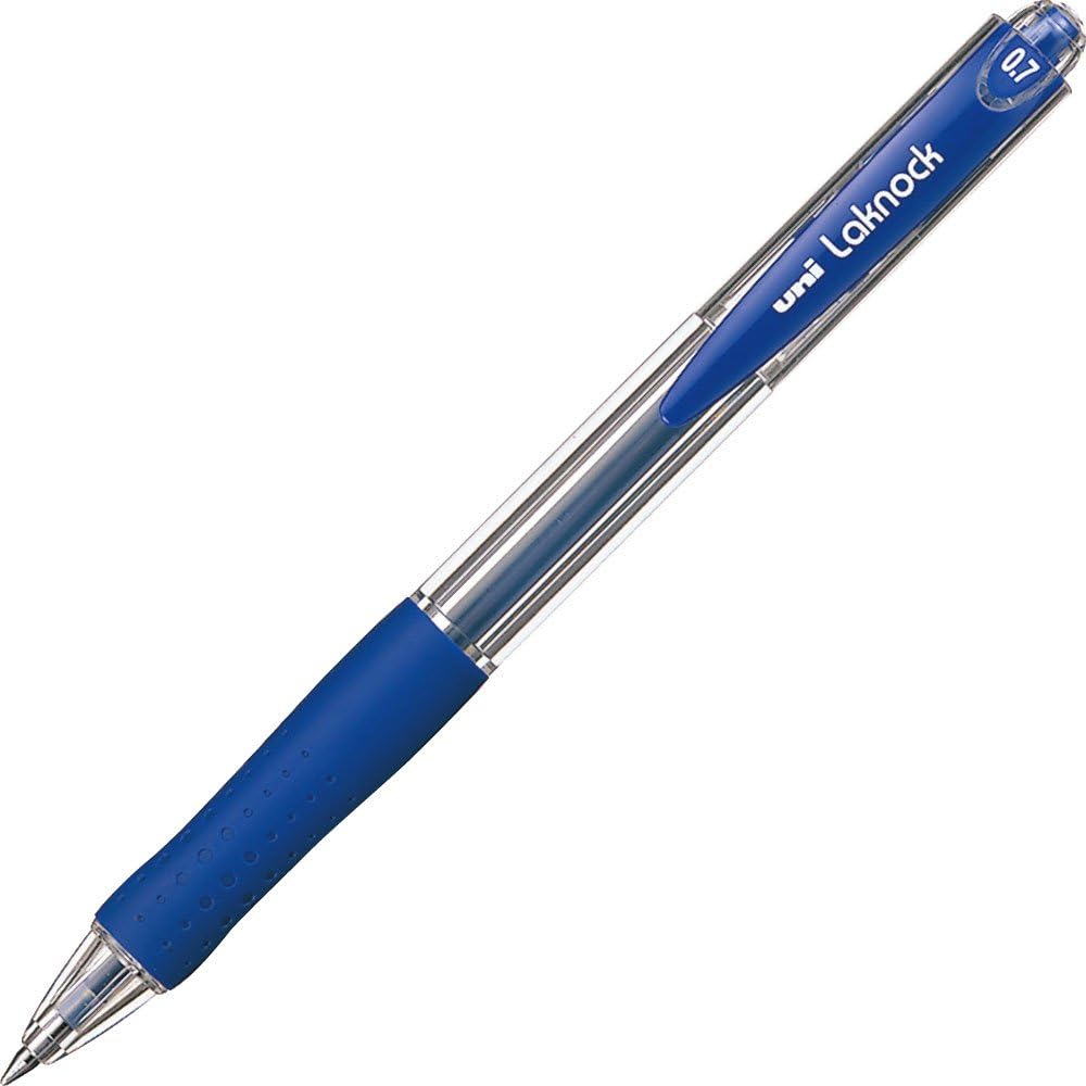 UNIBALL SN100/07 B Stylo Bille Rétractable Laknock, bleu, Medium
