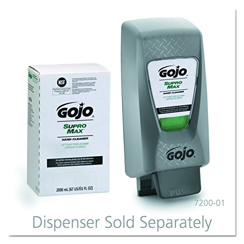 GOJO 7272-04 SUPRO Max Hand Cleaner, 2000Ml Capacity Pouch, Tan, 8.75 mm Height, 5.125 mm width, 2000 mL