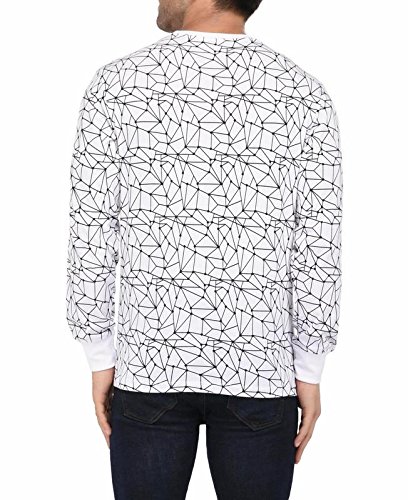 vivid bharti men's white printed full sleeve high quality tshirts