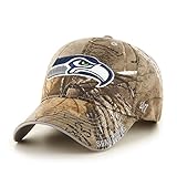 NFL Seattle Seahawks '47 Frost MVP Camo Adjustable Hat, One Size Fits Most, Realtree Camouflage