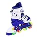 JIFAR Youth Children's Inline Skates for Kids, Adjustable Roller Blades with Light Up Wheels for Girls Boys, Indoor&Outdoor Ice Skating Equipment in Small Medium Size, Blue&Purple