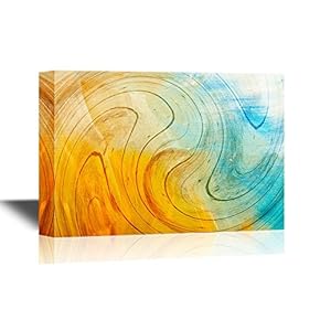 Canvas Wall Art - Abstract Color Composition - Gallery Wrap Modern Home Art | Ready to Hang - 12x18 inches