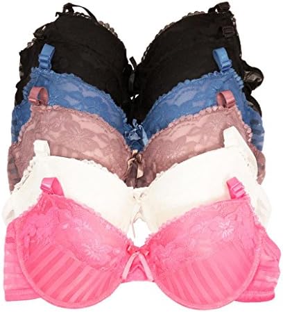 6-pk Women's Lace Balconette Bras