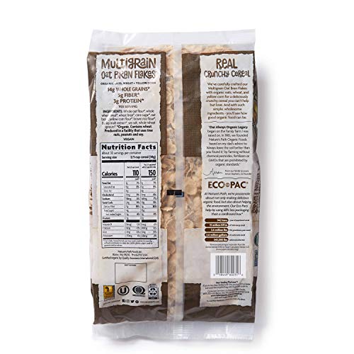 Nature's Path Organic Cereal, Multigrain Oat Bran, 32 Oz Bag (Pack of 6