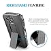DuraForce Pro Case, Microseven Super Slim Case w/Built-in Kickstand [Belt Clip] Holster Combo Compatible w Duraforce Pro (E6810,E6820,E6830,E6800,E6833)