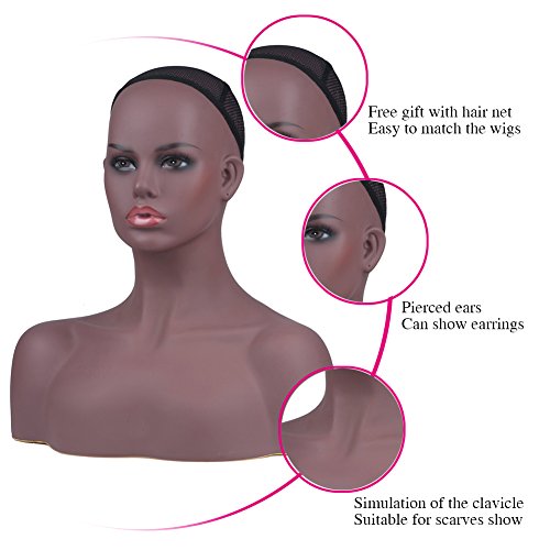 image for L7 MANNEQUIN Realistic Female Mannequin Head with Shoulders for Displa