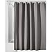 mDesign Waffle Knit Shower Curtain - Long Cotton Blend Bathroom Shower Curtain - Spa Quality, Luxury, Solid Color Cloth Shower Curtains for Bathroom - Hyde Collection, 72