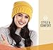 Brook + Bay Slouchy Beanie - Women's Winter Hats, Beanie Slouch Hats for Cold Weather, Oversized Beanie Knitted Hats for Women & Men Mustard