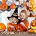 Auihiay 120 Pieces Halloween Balloon Arch Garland Set Include Orange Black Gray White Balloons Garland and Spider Web for Halloween Party Background Classroom Home Decorations