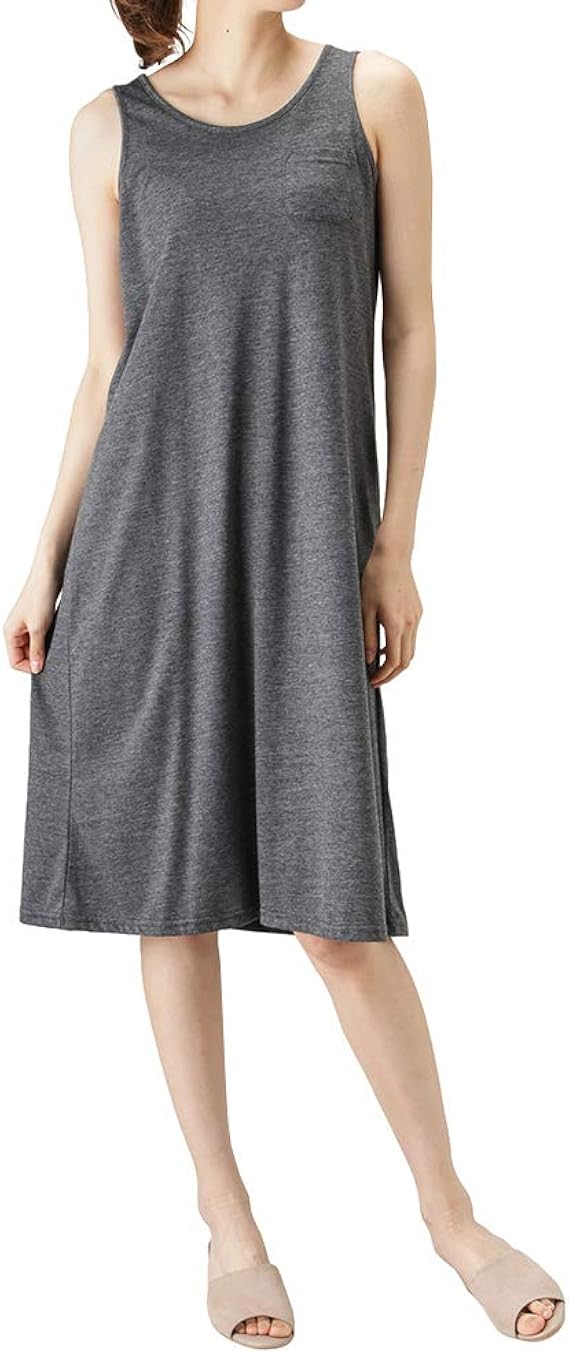 Amazon ワンピース 半袖 タンクトップ マキシ丈 マキシワンピ Free Nature フリーネイチャー Mh6 702 レディース ワンピース チュニック 通販