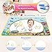 Scientoy Doodle Mat, Water Drawing Mat (40x30 inches), Mess Free Magic Mat with 3 Magic Pens, 4 Stamps, 25 Packed Drawing Accessories for Boy and Girl, Best Paint Board Toy, Gift for 1 2 3 4 5