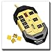 Tripp Lite Eaton TLM812SA Heavy Duty Power Strip with Surge Protection, 8 Outlets, 1500 Joules, Yellow Metal Housing, 12ft Cord, Keyhole Mounting Slots, Cord Wrap, Industrial Garage Work Shop Bench