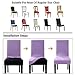 smiry Velvet Stretch Dining Room Chair Covers Soft Removable Dining Chair Slipcovers Set of 4, Wine Red
