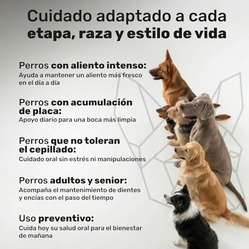 100% Natural Dog Dental Cleaner with Kelp Premium Algae - 180g | Bad Breath Powder, Plaque & Tartar - Toothbrush & Toothpaste Alternative - Natuva Pets