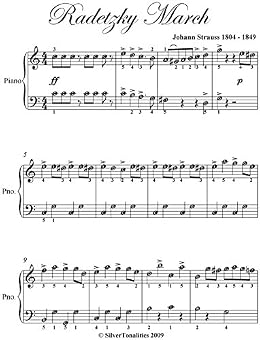 Radetzky March Tchaikovsky Easy Piano Sheet Music - Kindle edition by ...