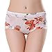 MyGxR Breathable Silky Ice Silk Sexy Cute Women Briefs Underwear Bikini Mid Rised with White Color for Girls Pack of 5 Size 7 8 (US 7-9/XL)