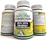 100% Pure Garcinia Cambogia 85% HCA - 90 Count 3,000mg/Day (No Added Calcium) 30 Day Supply At Max Dose All Natural Appetite Suppressant & Best Weight Loss Supplement Formula Plus Weight Loss E-Book!