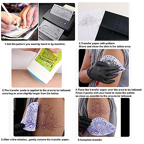 Sacnahe Tattoo Stencil Transfer Paper 30 Sheets 4 Layers A4 Tattoo