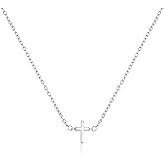 Kyerlyn Dainty Gold Cross Necklaces for Women 14K Gold/Silver Plated Small Cross Pendant Necklace Women Trendy Jewelry Gift
