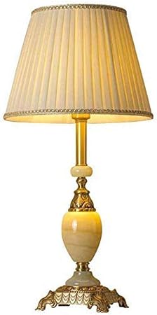 Hemfv Table Lamp For Living Room Classical Full Copper Decorative Jade Lamp Bedside Lamp For Bedroom Table Lamps For Living Room Amazon Co Uk Kitchen Home