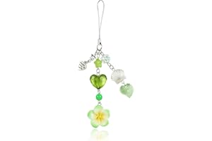 Ornaland Flower Pink Phone Charm Cute Y2K Phone Charms Strap With Heart and Star for Bag Purse Mobile Camera Keychain Decorat