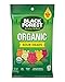 Black Forest Organic Sour Heads Gummy Candy, 4 Ounce Bag, Pack of 12