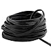 Navifoce Lacing Leather Cord Craft Strip, 4x2mm,15m (Black)
