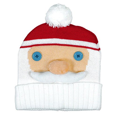 Amscan Fun-Filled Christmas & Holiday Party Santa Knit Hat, Red/White, 11