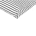 Women's Black Stripe Print Canvas Tote Bag Shoulderbag White (black-zip)