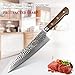 XINZUO Cutlery Damascus Chef Knife 8.5 Inch, Japanese VG10 Damascus Steel 210MM Gyutou Professional Chef's Knife Hammered Finish with Rosewood Handle - Yun Series