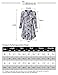 Timeson Women 3/4 Sleeve Tops, Ladies Floral Printed Tunic Shirts Cuffed Sleeve Notch Neck Blouse Multicolor Blue L