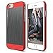 iPhone 6S Case, elago [Outift Matrix][Extreme Red/Dark Gray] - [Premium Hybrid Construction][Brushed Aluminum][Spark Design Award] - for iPhone 6/6S